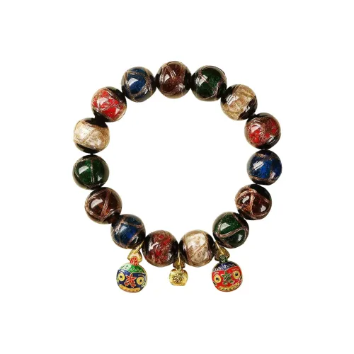 Chengong Цветное стекло Нефритовые браслеты Унисекс