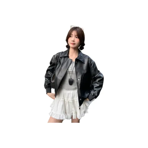 SIXUSICHOU Кожа Куртка Женская