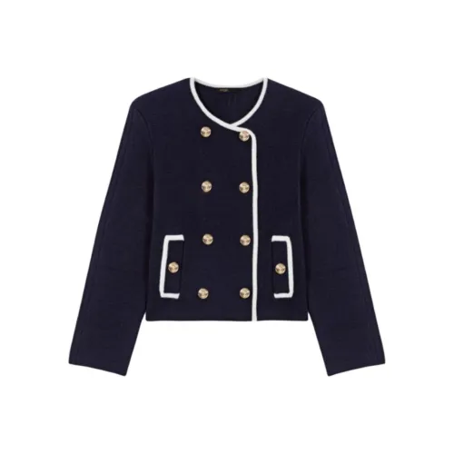 Maje Темно-синий женский пальто