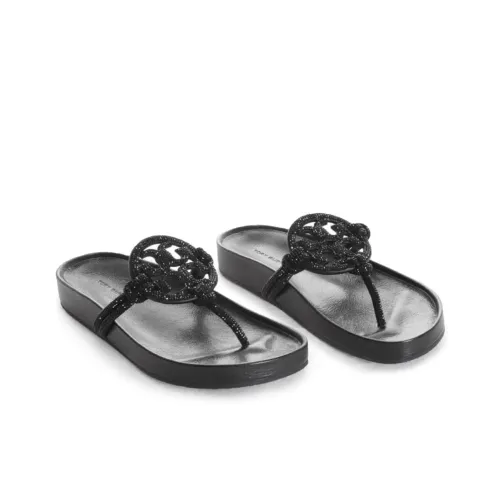TORY BURCH Miller Шлепанцы Женские Черные
