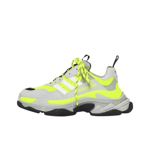 Adidas Originals x Balenciaga Triple S Low Топ Толстоподошвенные кроссовки Мужской Многоцветный