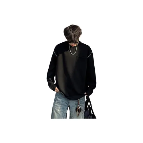 TUOFEI Черный Унисекс Свитшоты