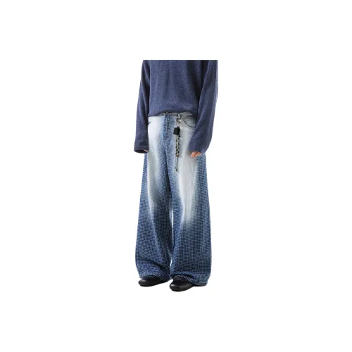 TREND ST Blue Unisex Jeans TREND ST Синий Унисекс Джинсы