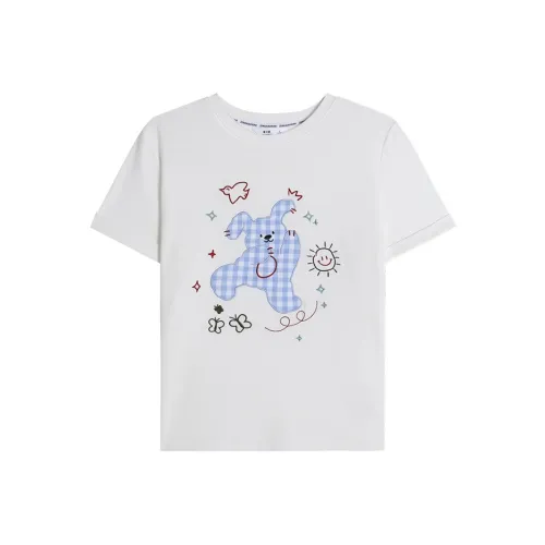 CENGXIAOXIAN Синий Трикотаж Женский T-рубашки