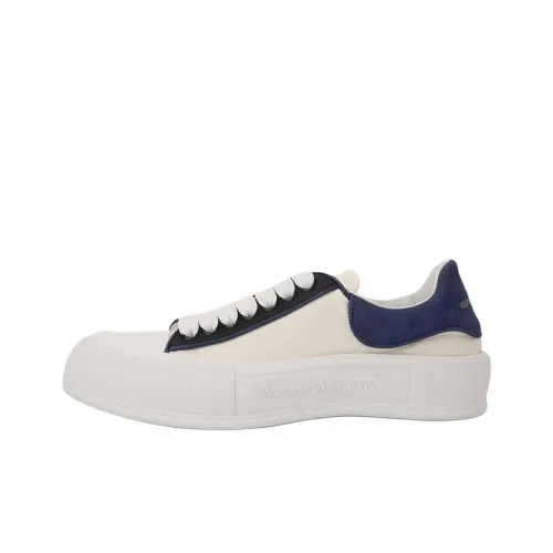 Alexander McQueen Deck Plimsoll Low Топ Стильные Скейтбординги Мужской Белый