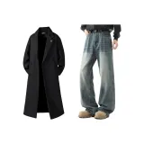 Чёрные+Синие Брюки