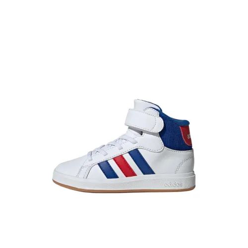 Adidas GRAND COURT MID Топ Скейтборд Кроссовки Белый Детский