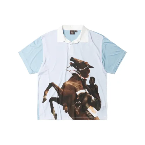 Stussy Wales Bonner Co Бренд FW25 Silk Polo Unisex