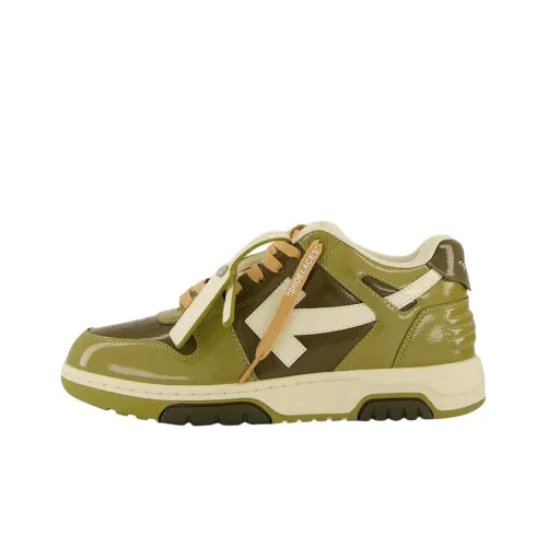 Off Белый Out Of Office Низкий Топ Скейтборд Кроссовки Мужской Зеленый