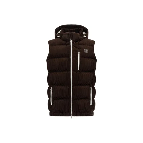 BRUNELLO CUCINELLI Пуховый жилет Мужской