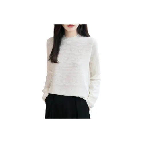 LANGQING Белый Giveaway Бренд Наклеенный Женский Трикотаж