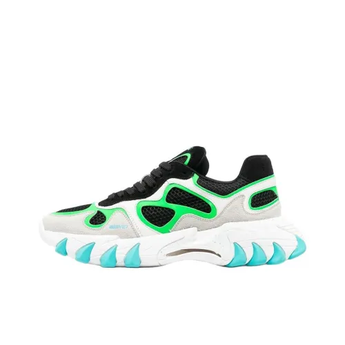 BALMAIN B East Устойчивый к истиранию Низкий Топ Спортивный Лайфстайл Повседневная обувь Мужская Черный Белый Зеленый