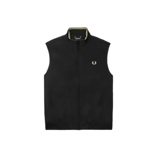 FRED PERRY Черный BKX Мужские жилеты