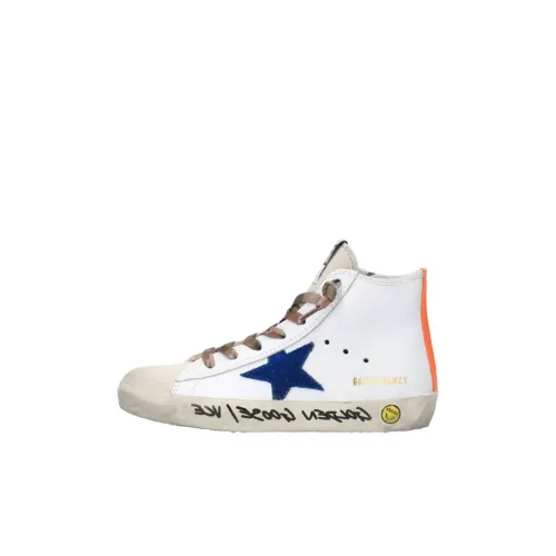 Golden Goose Francy High Топ Детские Скейтбординги Белый Подростки