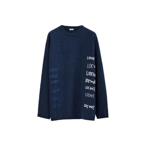 LOEWE Совместное издание FW21 Свитер Мужской Темно-синий