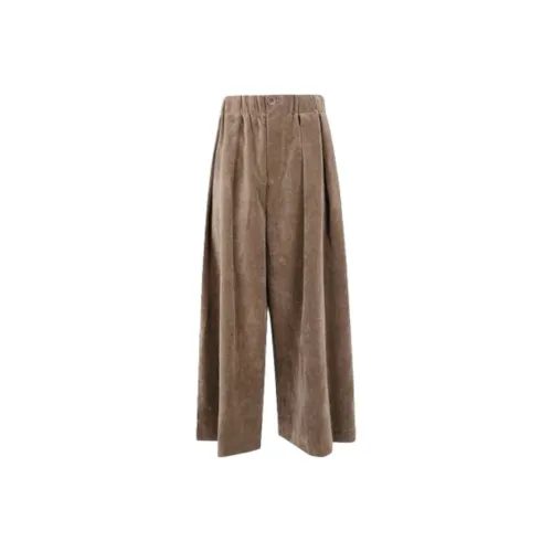 UMA WANG Горчичный Желтый Женские Повседневные Брюки