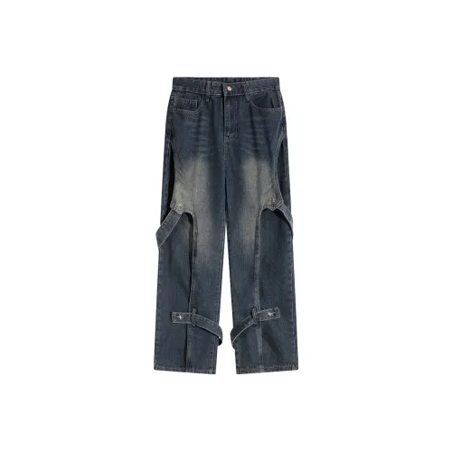 DITB Темно-синий Унисекс Джинсы