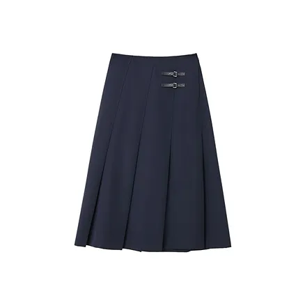 OVV Темно-синие женские повседневные длинные юбки