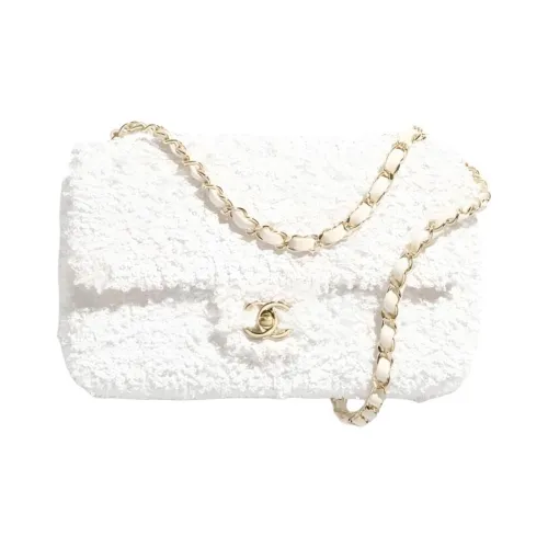 CHANEL Кисточка Сумка на плечо Стандартная Женская Белая