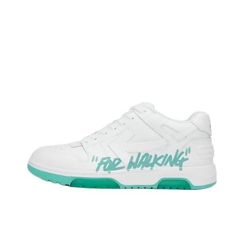 Off Белый Out Of Office Низкие Кроссовки для скейтбординга Женские Белые Зеленые