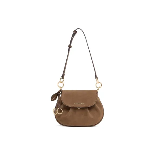 CHARLES KEITH Синтетическая кожа Свинка Сумка Сумка на плечо Маленькая Женская Мокко Коричневый Мокко Мускатный орех Бежевый Кардамон Рис