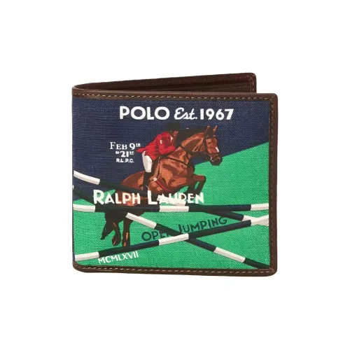 Polo Ralph Lauren Кожа Кошелек Мужской Морской Синий