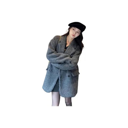 GIUHF Серый Женский Пальто