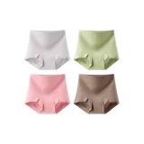 Светло-серый + зеленый + розовый + коричневый