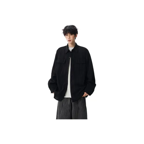 TUOFEI Черный Унисекс Рубашки