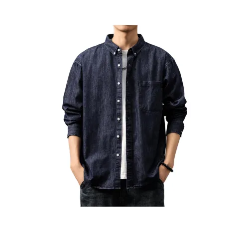 GUISE Осенняя рубашка свободный крой унисекс