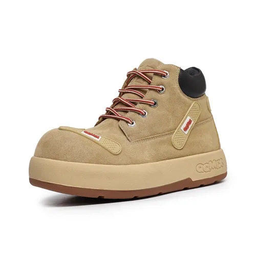 HAPPY DINO Martin Boots Khaki Unisex
