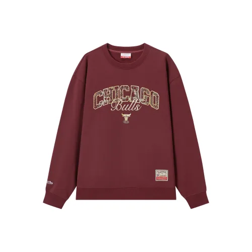 MITCHELL NESS x NBA Chicago Bulls SS25 Lifestyle Sweatshirt Унисекс Темно-красный