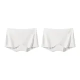 [Укороченные шорты-юбки, 2 упаковки] Простой белый + Простой белый (Идеально сочетаются с ультра-короткими юбками! Говорите "до свидания" неловким ситуациям!)