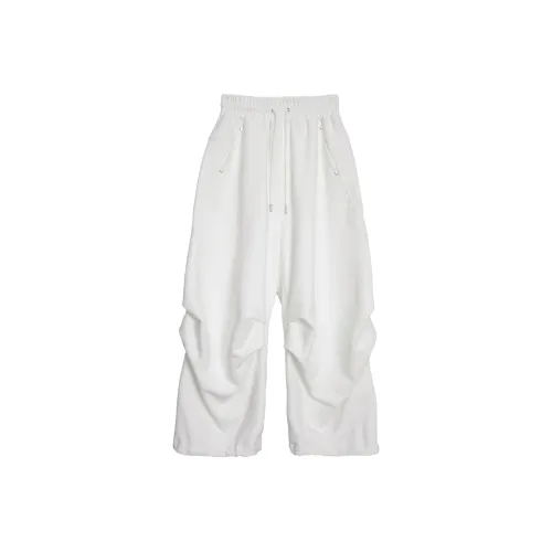 TREEMINGBIRD Двойной Tucked Комплект Вверх Брюки Вязаные Тренировочные Штаны Унисекс