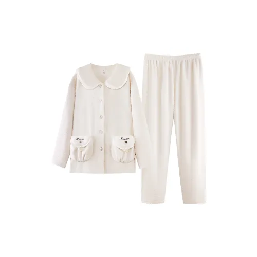 Qin Jing Пижамный комплект Женские Белые