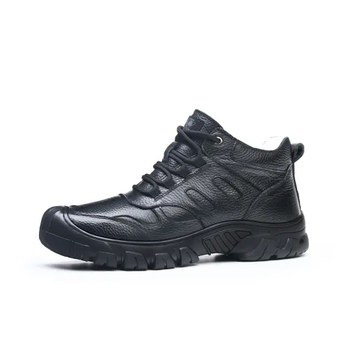 SHUPATE Термический Водонепроницаемый Противоскользящий Короткий Снегоботинки Мужской Черный