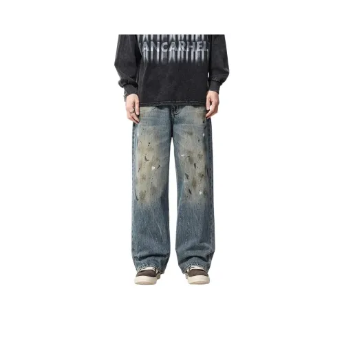 Find Yourself Грязно-синие унисекс джинсы