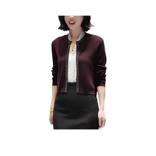 LANGQING Темно-фиолетовый Giveaway Бренд Наклеенный Женский Трикотаж