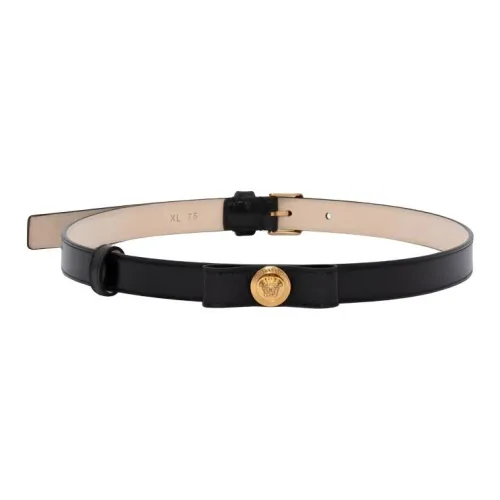 VERSACE Кожаные ремни Унисекс Черный