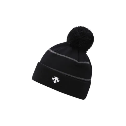 DESCENTE Акриловые шапки-бини унисекс черный белый