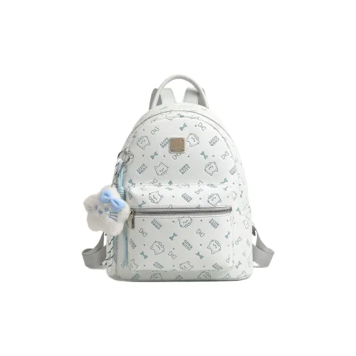 DIFFERENT FACES ПУ (полиуретан) Рюкзак Стандартный Женский Синий