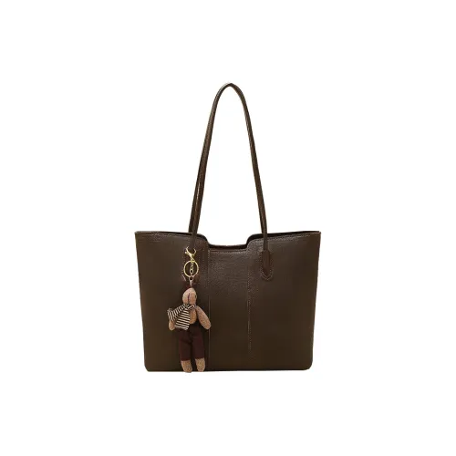 Safiya Сумка Tote из синтетической кожи сумка через плечо обычная женская коричневый кофейный черный