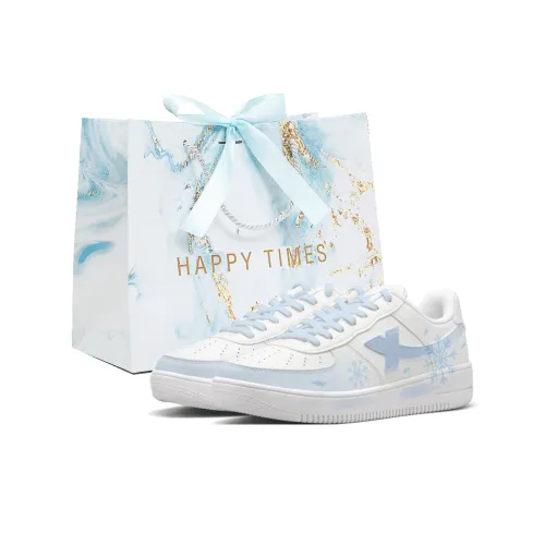 XTEP Air Force One Зимние Легкие Низкие Скейтборд Кроссовки Унисекс Синие Сумка для покупок