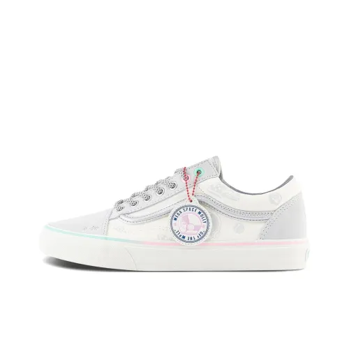 POP MART x Vans Old Skool Скейтборд Кроссовки Unisex Light Серый