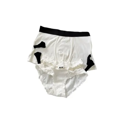 MILING Белый Hand in Hand Нижнее белье [Мужской+Женский] Унисекс Трусики-бикини