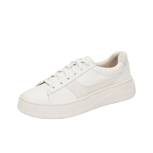 Clarks Lemolite Теплые Легкие Низкие Кроссовки для скейтбординга Женские Белые