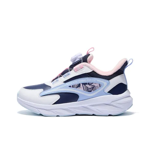 361°KIDS Противоскользящие устойчивые к истиранию детские хлопковые обувь синий розовый белый зимний стиль позиционирования подростки