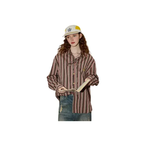 Coolhut Полосы Женские Рубашки