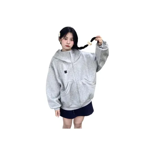 LANGQING Серый Giveaway Бренд Крючок и петля Женские Свитшоты