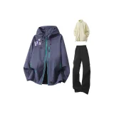 Мистическое царство Фиолетово-черный [Брюки] + Абрикосовая подкладка